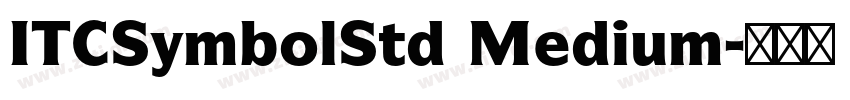 ITCSymbolStd Medium字体转换